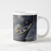 Whimsical Girl Moon Dream Fantasy Scene Extra Grote Beker (Rechts)