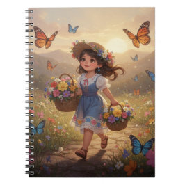 Whimsical Girl Notebook Notitieboek
