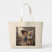 Whimsical Girl Tote Bag (Dos)
