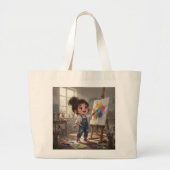 Whimsical Girl Tote Bag (Devant)