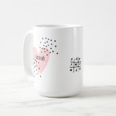 Whimsical Girls Coeur mignonne Mug Customisé (Devant gauche)