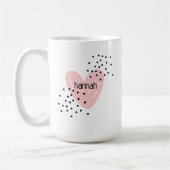 Whimsical Girls Coeur mignonne Mug Customisé (Gauche)