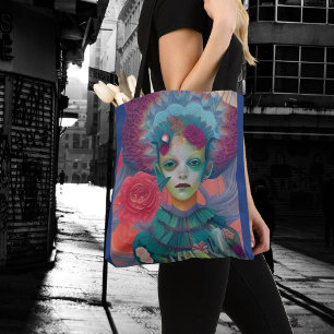 Whimsical Girls Face Nymph Fairy Witch Magical Draagtas
