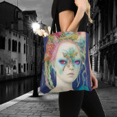 Whimsical Girls Face Nymph Fairy Witch Magical Draagtas