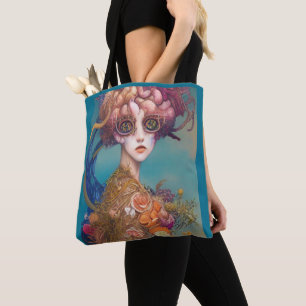 Whimsical Girls Face Nymph Fairy Witch Magical Tot Draagtas