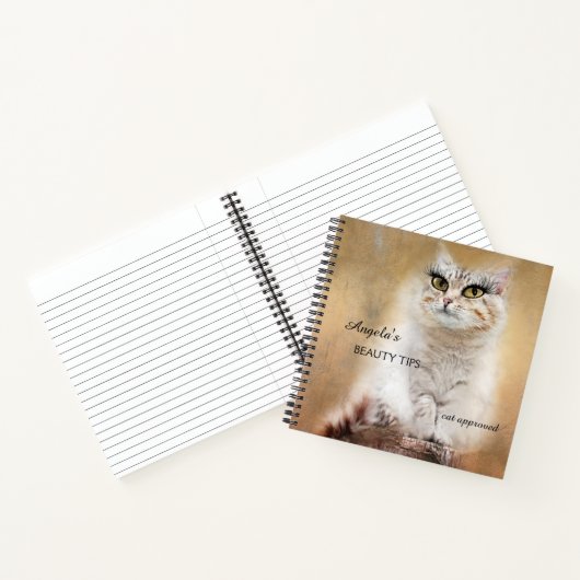 Whimsical Girly Funny Carnet de chat (Intérieur)