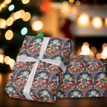 Whimsical Glas in lood kerstmuispatroon