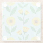 Whimsical Glee Bloom Glazen Onderzetter (Achterkant)