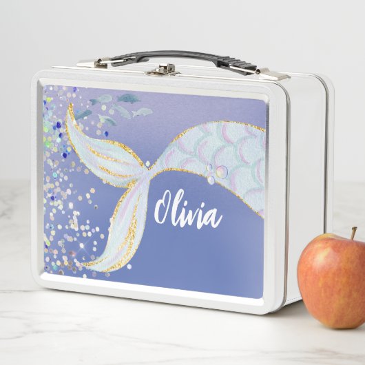 Whimsical Glitter Zeemeermin Beachy Onder het Zee (In situ)