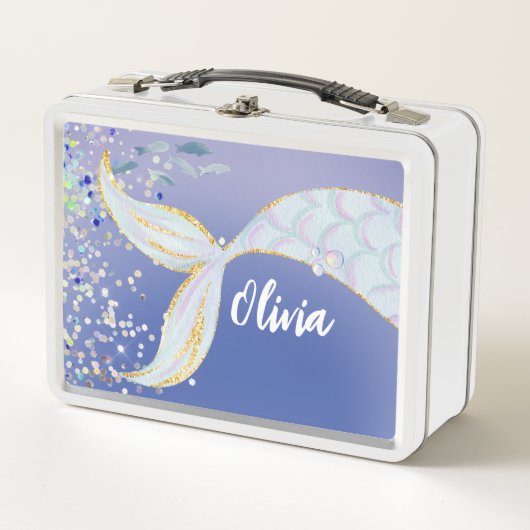 Whimsical Glitter Zeemeermin Beachy Onder het Zee (Voorkant)