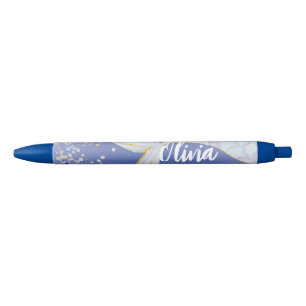 Whimsical Glitter Zeemeermin Beachy Onder het Zee Blauwe Inkt Pen