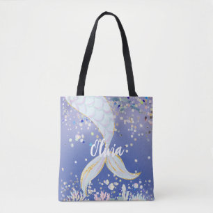 Whimsical Glitter Zeemeermin Beachy Onder het Zee Draagtas