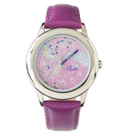 Whimsical Glitter Zeemeermin Beachy Onder het Zee Horloge