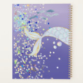 Whimsical Glitter Zeemeermin Beachy Onder het Zee Planner (Achterkant)