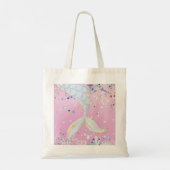 Whimsical Glitter Zeemeermin Beachy Onder het Zee Tote Bag (Achterkant)