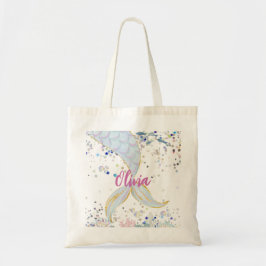 Whimsical Glitter Zeemeermin Beachy Onder het Zee Tote Bag