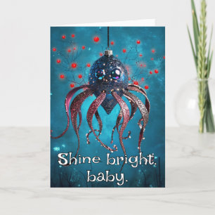 ** Whimsical Glow Funny 18 Magische Kerstmis AP97 Bedankkaart