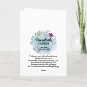 ** Whimsical Glow Funny Magical 24 Kerstmis AP97 Bedankkaart (Achterkant)