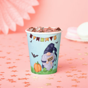 Whimsical Gnome Halloween Papieren Bekers