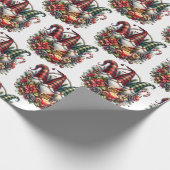 Whimsical Gnome Kerstwinkel Cadeaupapier (Hoek)