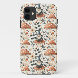 Whimsical Gnome & Mushroom Enchanting Woodland iPhone 11 Hoesje