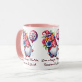 Whimsical Gnome-tastic meilleure maman jamais Mug (Devant gauche)
