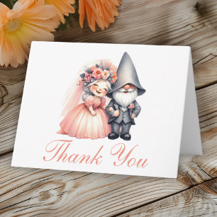 Whimsical Gnome Wedding Dank u Sinaasappel Woodlan Kaart