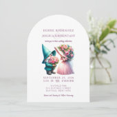 Whimsical Gnomes Fun Wedding Invitation (Debout devant)