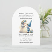 Whimsical Gnomes Fun Wedding Invitation (Debout devant)