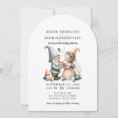 Whimsical Gnomes Fun Wedding Invitation (Devant)