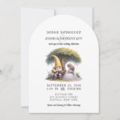 Whimsical Gnomes Fun Wedding Invitation (Devant)