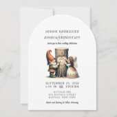 Whimsical Gnomes Fun Wedding Invitation (Devant)