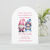 Whimsical Gnomes Fun Wedding Invitation (Debout devant)