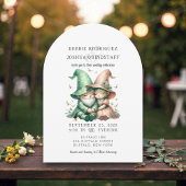 Whimsical Gnomes Fun Wedding Invitation 