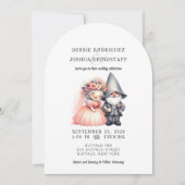 Whimsical Gnomes Fun Wedding Invitation (Devant)