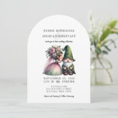 Whimsical Gnomes Fun Wedding Invitation (Debout devant)