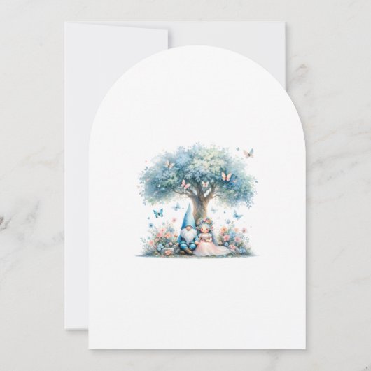 Whimsical Gnomes Fun Wedding Invitation  (Dos)