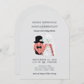 Whimsical Gnomes Fun Wedding Invitation (Devant / Derrière)