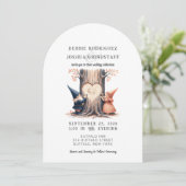 Whimsical Gnomes Fun Wedding Invitation (Debout devant)