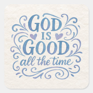 Whimsical Goed is Goede Typografie Vierkante Sticker