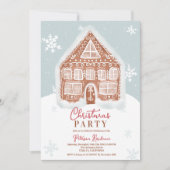 Whimsical gokbrood met kersttekening kaart (Voorkant)