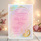 Whimsical Gold Fairy Pixie Invitation Kaart