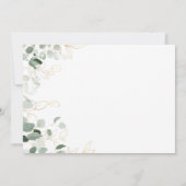 Whimsical Gold | Horizontaal Vrijgezellenfeest Kaart (Achterkant)