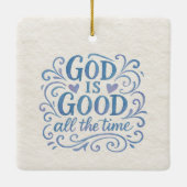 Whimsical Good is een goede typografie Keramisch Ornament (Achterkant)