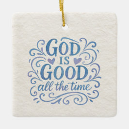 Whimsical Good is een goede typografie Keramisch Ornament