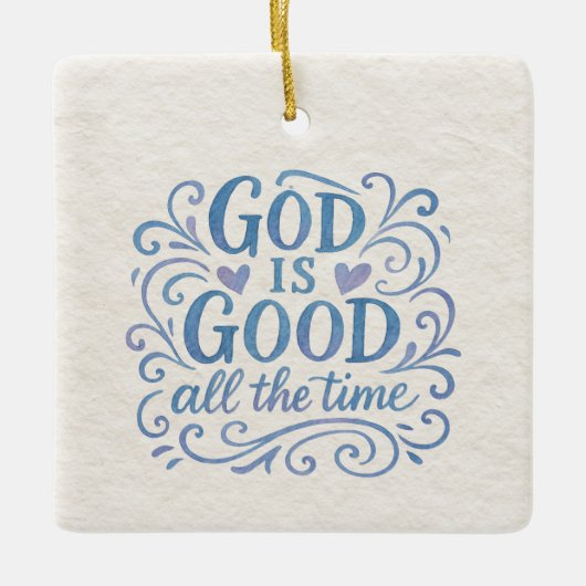 Whimsical Good is een goede typografie Keramisch Ornament (Voorkant)