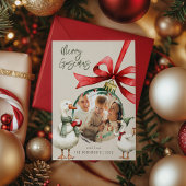 Whimsical Goose Christmas Feestdagenkaart