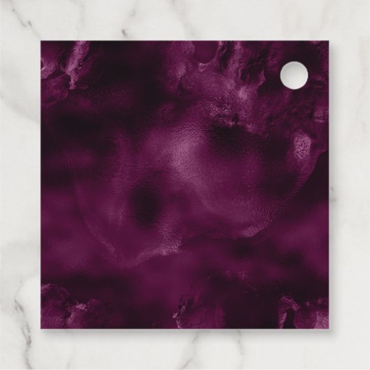 Whimsical Gothic  Bloemenhart Bedankjes Labels (Achterkant)