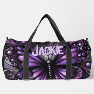 Whimsical Gothic Butterfly Paarse gepersonaliseerd Plunjezak