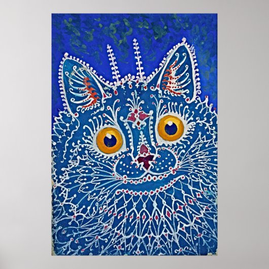 Whimsical Gothic Cat Poster - Retro Art (Voorkant)